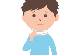 むち打ちカラーイラスト