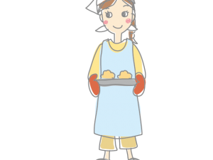 ケーキ作るイラスト