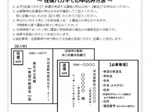 往復ハガキ記入例2